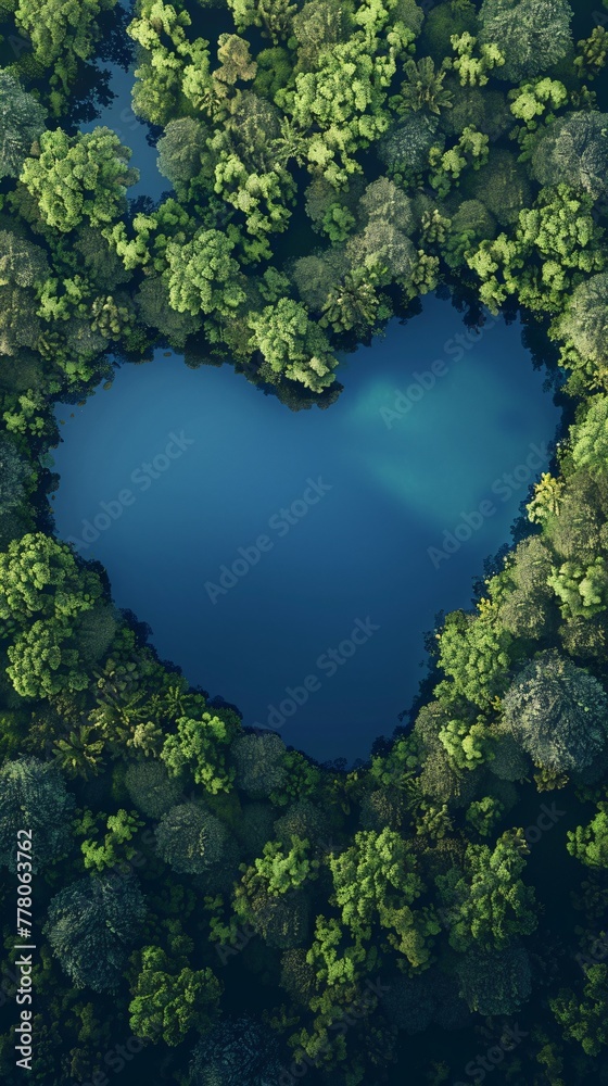 love environment concept with heart shape love environment concept with heart shape