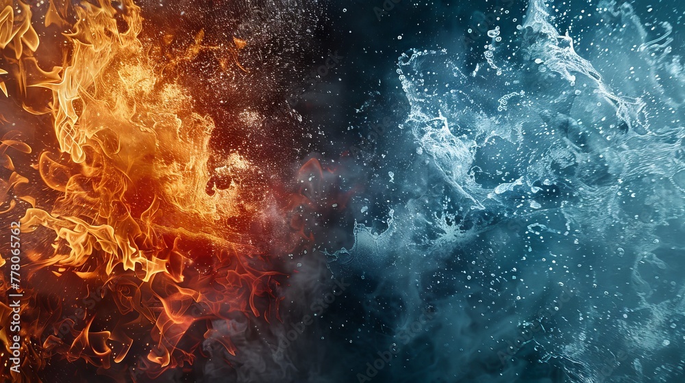 Naklejka premium Flame concept backdrop design