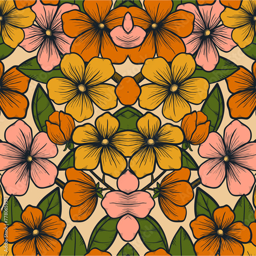 seamless floral Pattern background