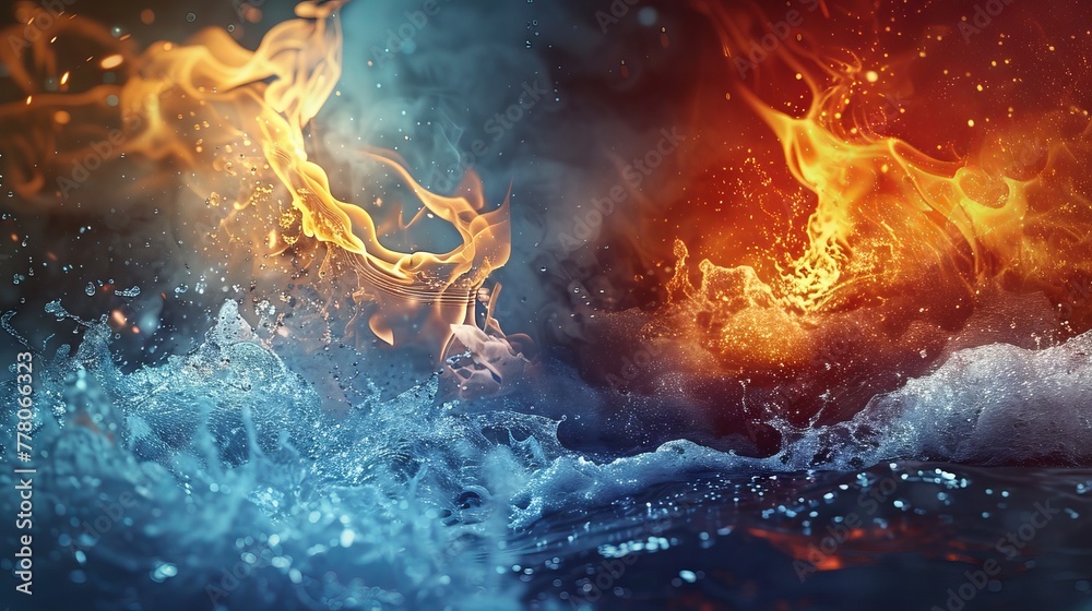 Flame concept background design