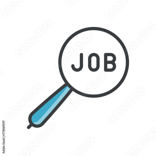 Job Search vector icon