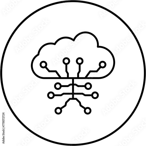 Cloud computing Icon