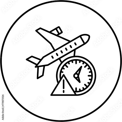 Flight delay Icon