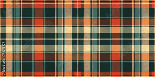 Seamless illustration of a plaid tartan pattern. Checkered design suitable for clothing  fabric prints  web design and home decor.