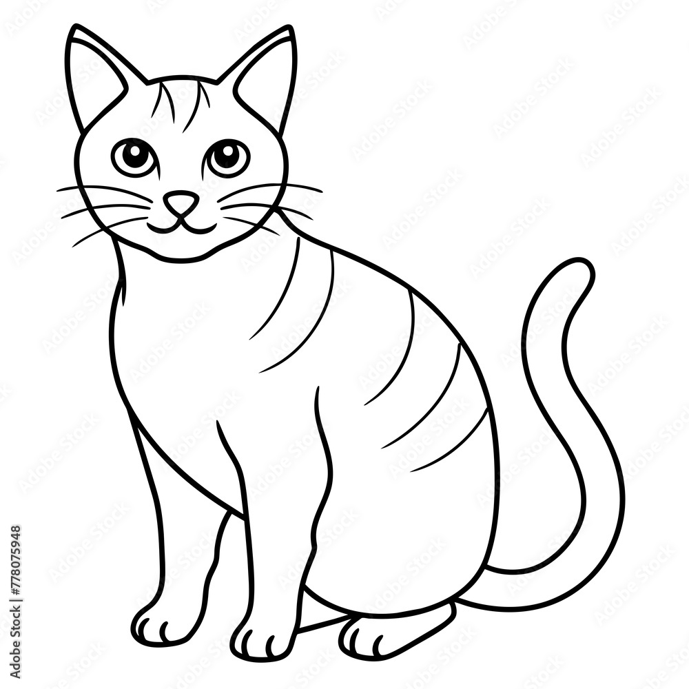cat vector illustration.
