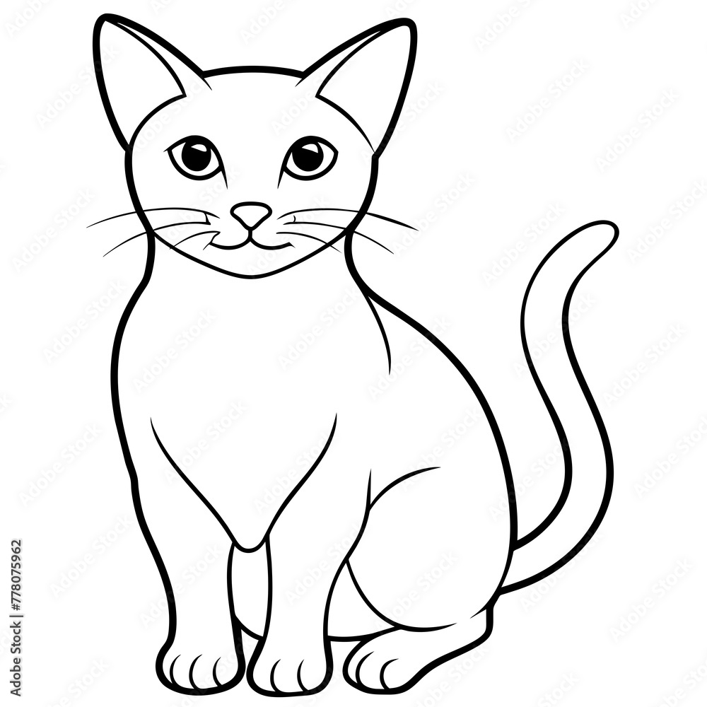 cat vector illustration.
