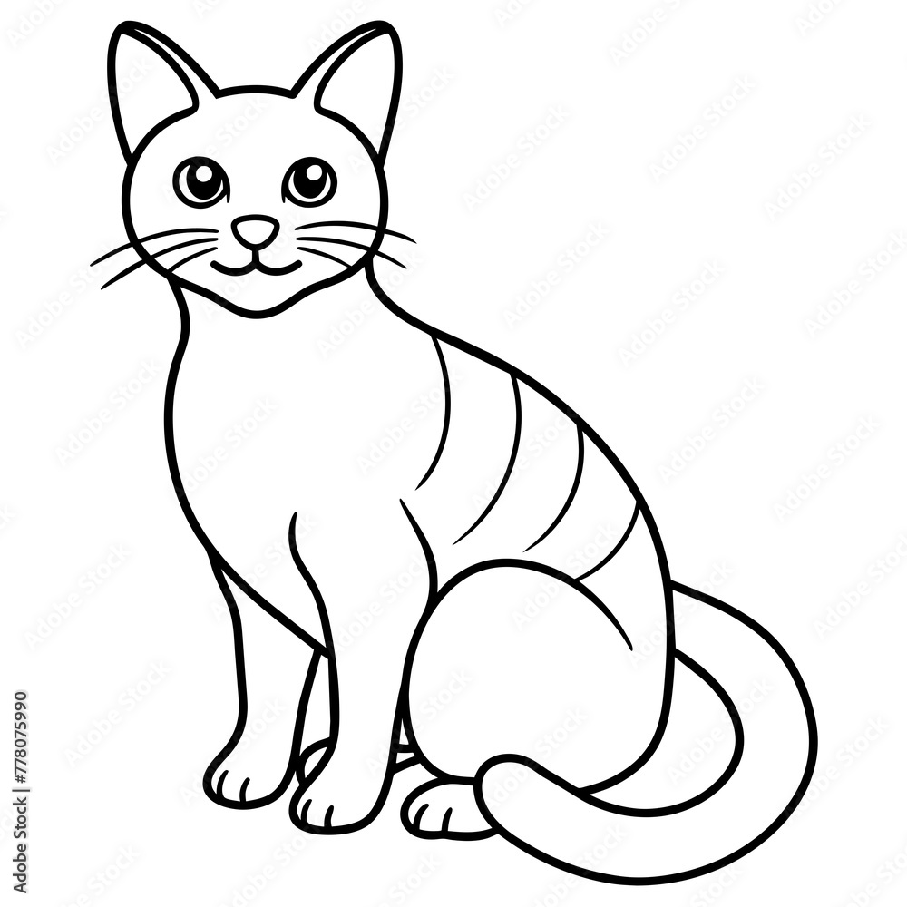 cat vector illustration.
