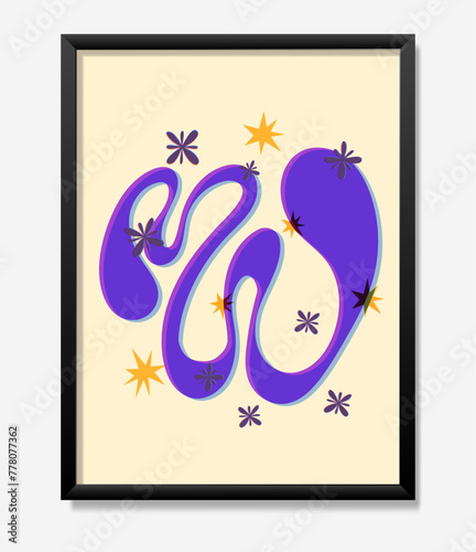 Shape letter W abstract geometric alphabet and Y2K grids. Brutal modern shape oval spiral letter and other primitive elements. Swiss design aesthetics.