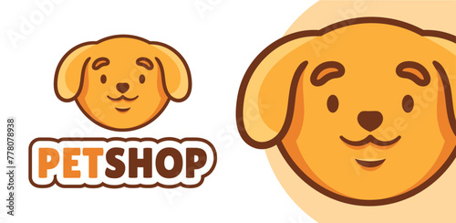 Clip art, icon, cartoon mascot, coloring book with a dog
