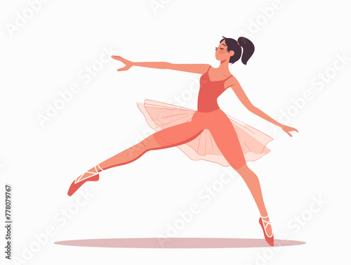 ballet dancer moves gracefully