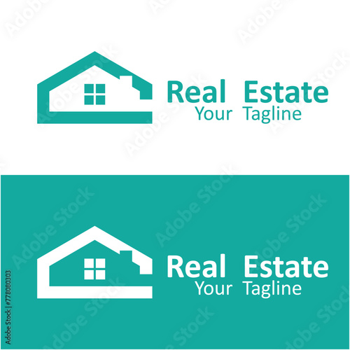 Real estate logo. This logo is ideal for real estate company, property development company and similar.