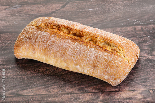 Obraz na plátne Italian ciabatta bread fresh and crust