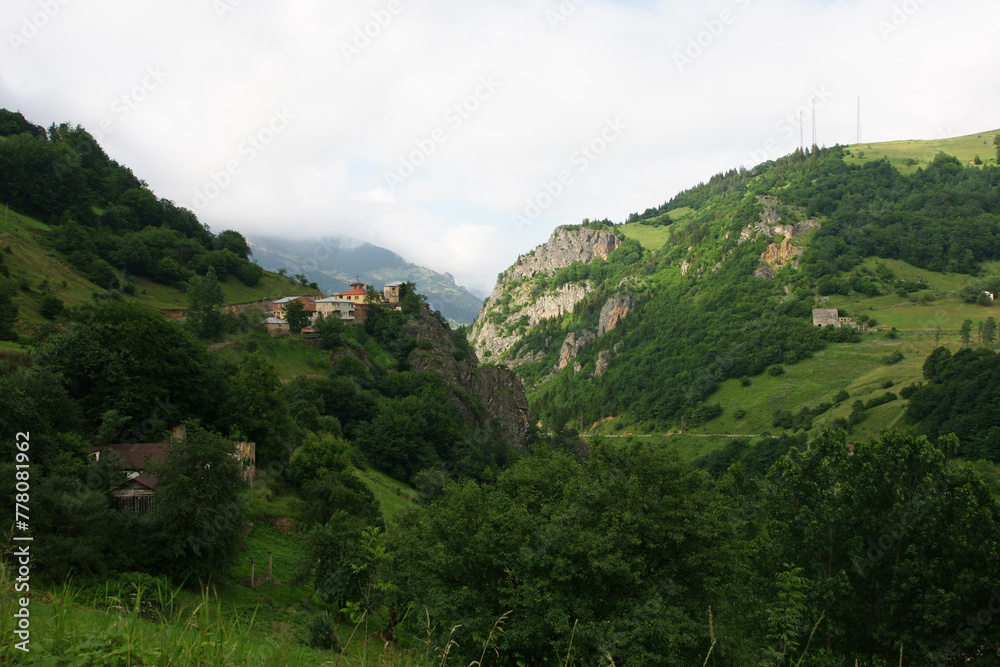 Obraz premium Located in Trabzon, Turkey, Hamsikoy is an important tourism center.