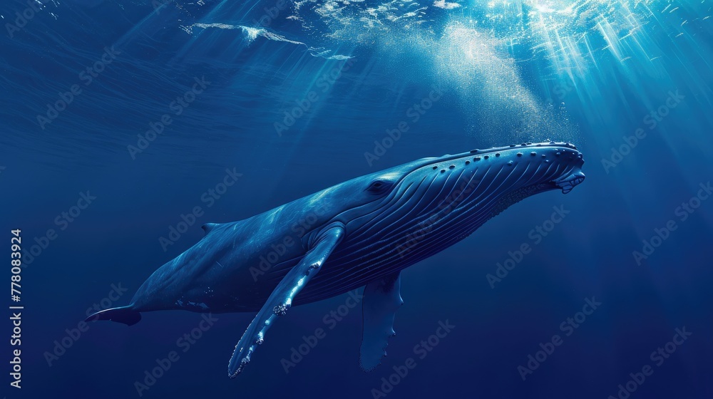 Fototapeta premium Beautiful underwater world and its inhabitants