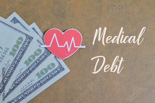 Medical debt refers to unpaid expenses incurred as a result of medical services, treatments, procedures, or medications received by an individual. photo
