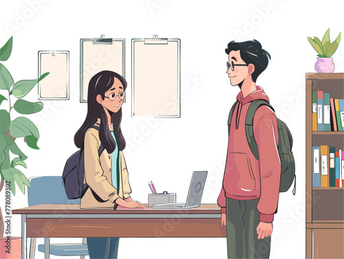 student seeking college advice