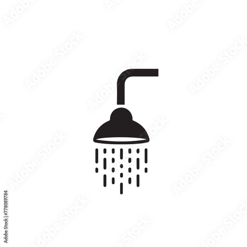 Shower head in cartoon, doodle style . Image for t-shirt, web, mobile apps and ui. Isolated 2d vector illustration in logo, icon, sketch style, Eps 10, black and white. AI Generative