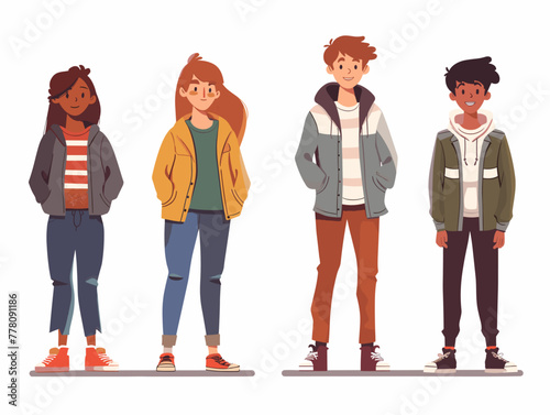 animated illustration of students showcasing their acting talents.