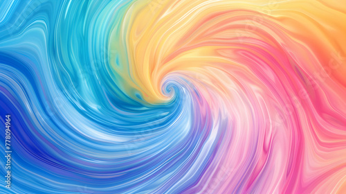 Abstract rainbow background. a liquified rainbow vortex, swirling in soft pastel colors, creating a mesmerizing gateway to a dream world wallpaper. 