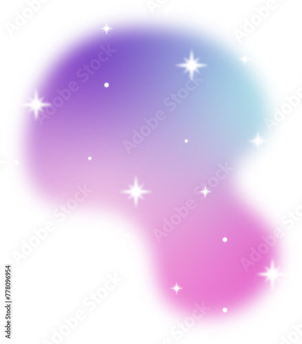 Blurred gradient with Sparkling star