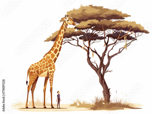 mesmerizing encounter with a majestic giraffe