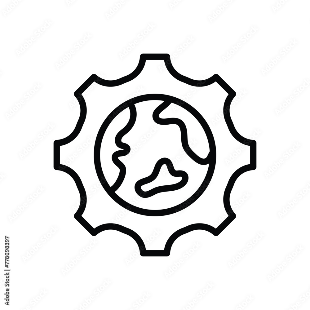 Global Management vector icon Global Management vector icon