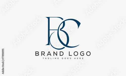 letter BC logo design vector template design for brand