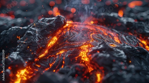 lava bursting out