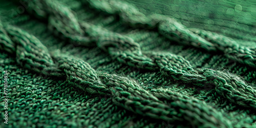 close up of green fabric