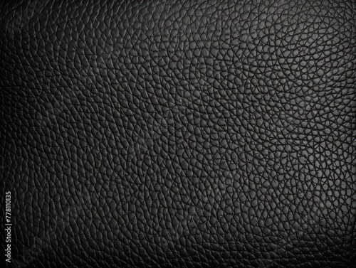 Black leather pattern background with copy space for text or design showing the texture