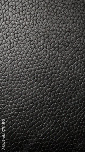 Gray leather pattern background with copy space for text or design showing the texture