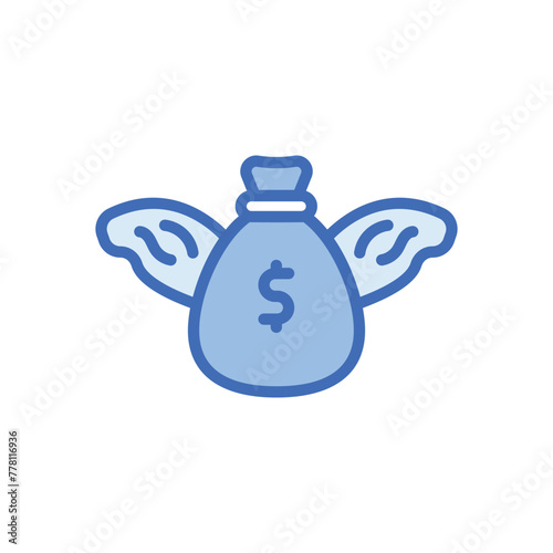 Chasing Money vector icon.