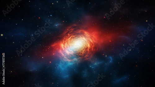 A digital art representation of a hyper zoomed in galaxy