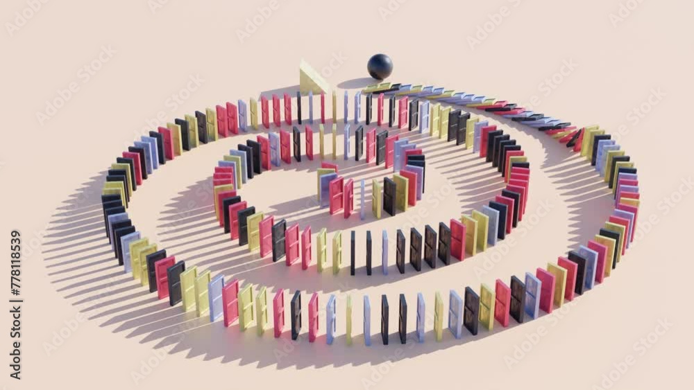 Mesmerizing Geometric Patterns: Abstract 3D Renderings in Motion