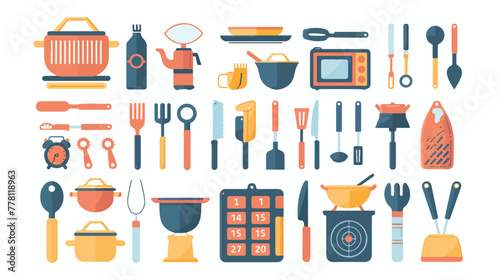 Kitchen utensil icon. Kitchenware spatula sign.  photo