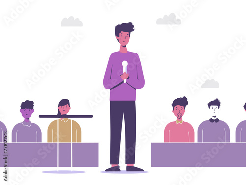 public speaker anchors their message with structure