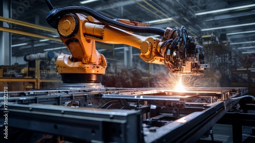 Cutting-edge robotics in manufacturing © Cloudyew