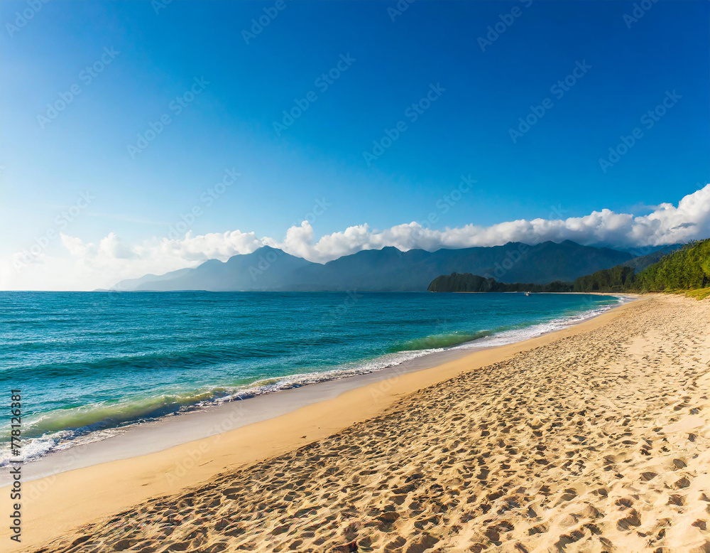 A geographical picture of beautiful wide beaches