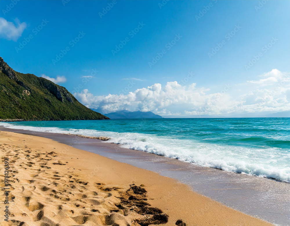 A geographical picture of beautiful wide beaches