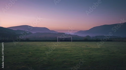 Traditional Hurling Ground Basks in the Midnight Suns Gentle Glow