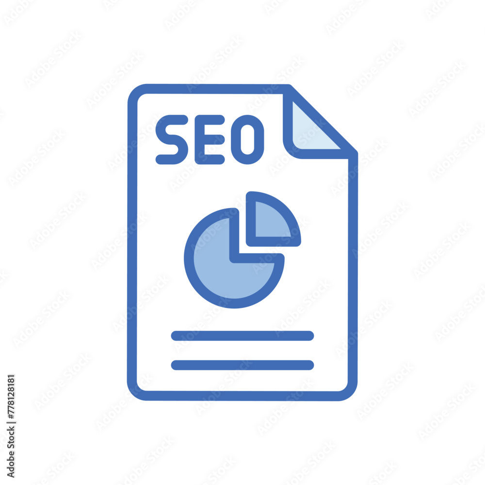Seo Report vector icon Seo Report vector icon