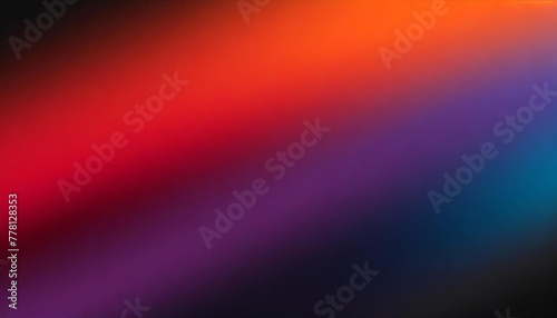 Dark grainy color gradient background purple red orange blue black glowing banner header abstract design