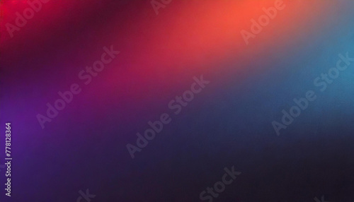 Dark grainy color gradient background purple red orange blue black glowing banner header abstract design