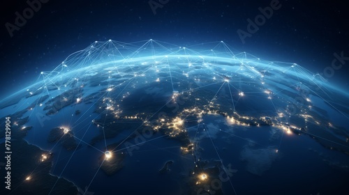 Satellite constellation connecting worlds