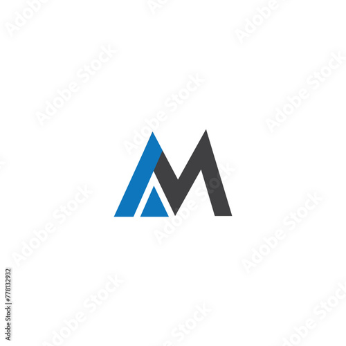 Free Download am logo design vector initial logo design - GFXLoad