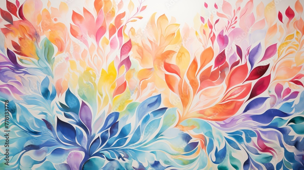 Bold and dynamic watercolor backdrop with lively patterns Bold and dynamic watercolor backdrop with lively patterns