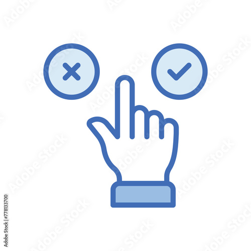Yes Or No vector icon