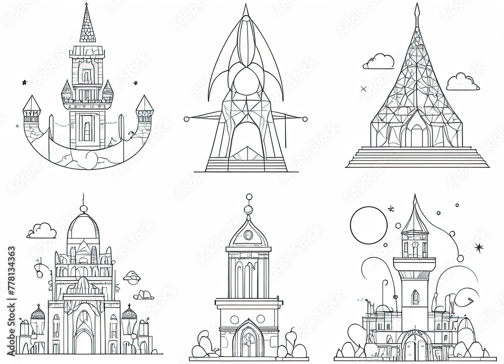 Obraz premium city landmarks and monuments