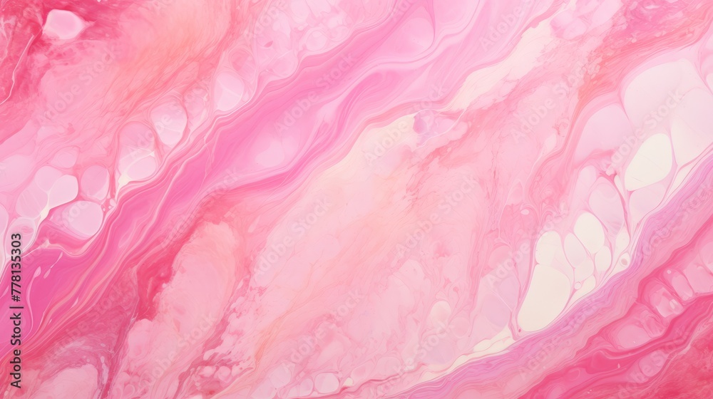A marbled ink pink background with organic patterns