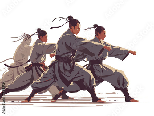 martial arts training in the dojo